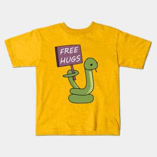 Snake Offers Free Hugs Kids T-Shirt